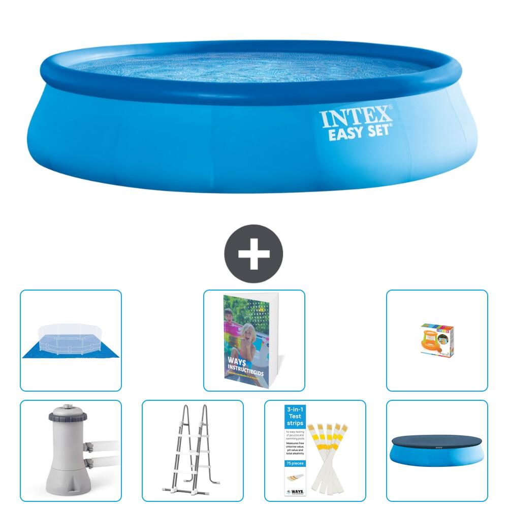 INTEX Basen Easy Set Okrągły - 457x107 cm - 8-częściowy S568