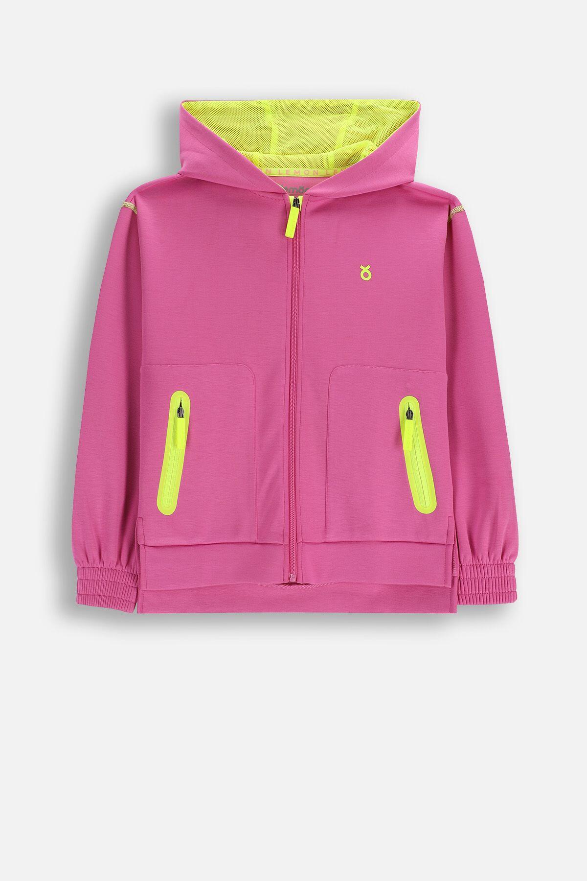 Bluza sportowa dla dzieci Lemon Exlopre WL6 rozpinana różowa