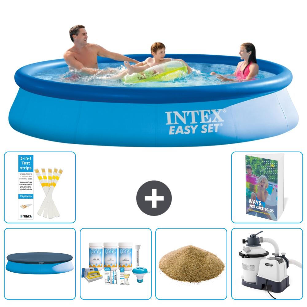 INTEX Basen Easy Set Okrągły - 366x76 cm - 7-częściowy S47