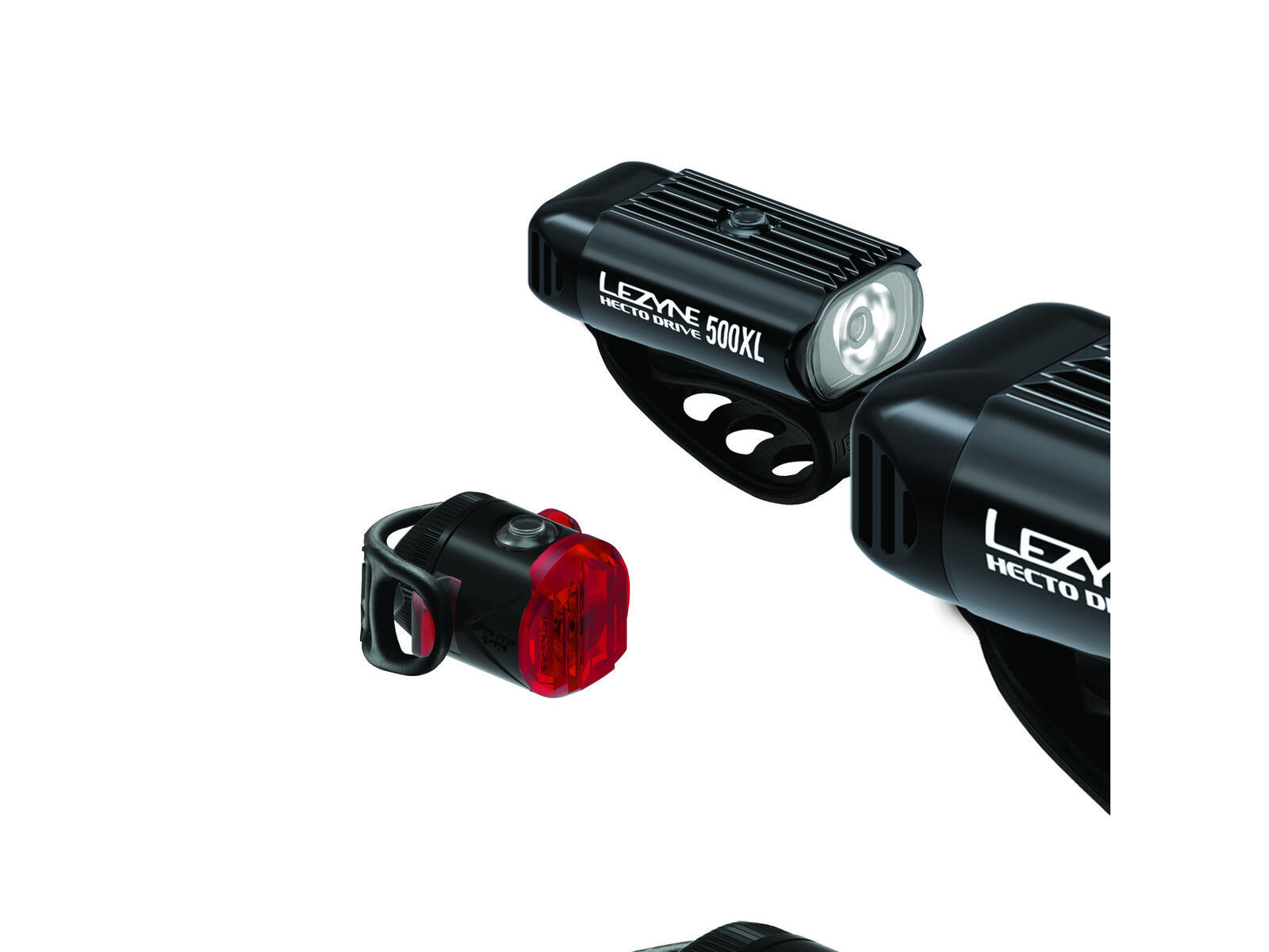 Lezyne Hecto Drive 500XL + Femto USB-C Drive - przednia i tylna lampa rowerowa