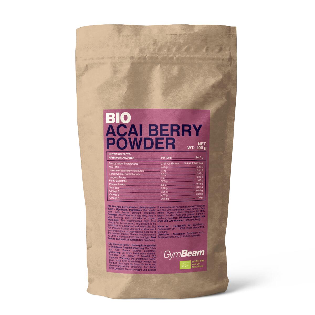 Acai BIO proszek bez dodatku cukru 100 g