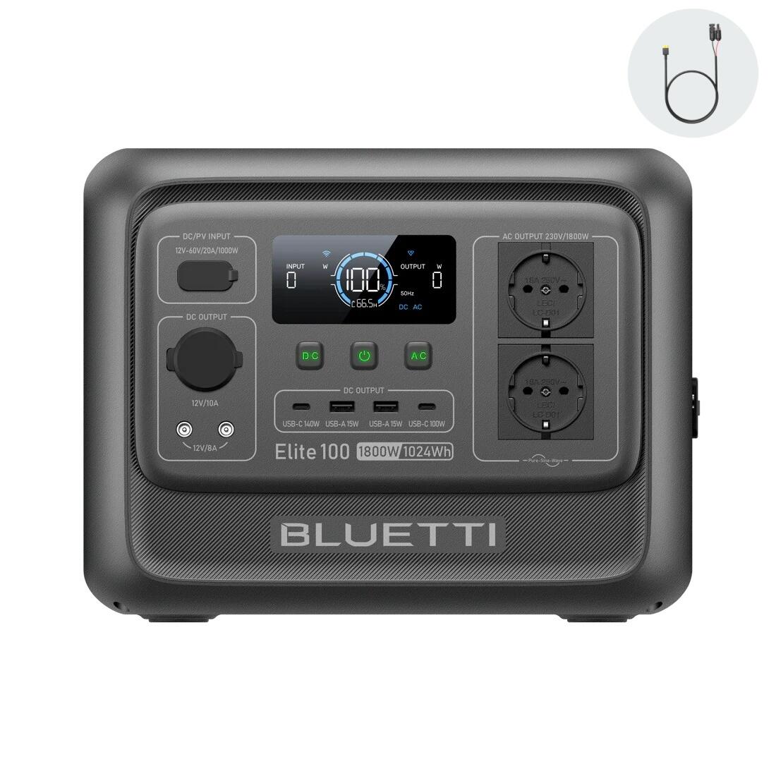 Elite 100 V2 1024Wh/1800W cichy generator przenośny na camping, energia outdoor