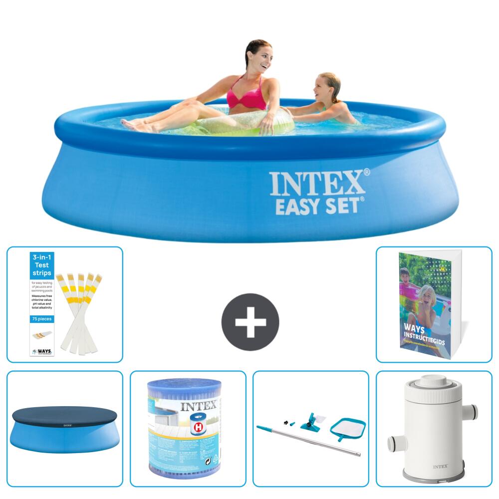 INTEX Basen Easy Set Okrągły - 244x61 cm - 7-częściowy S130