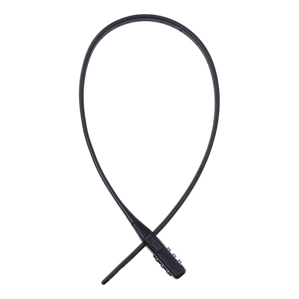 OXFORD zamek kablowy 47 cm - szyfr 3-cyfrowy, powlekany stalowy kabel czarny