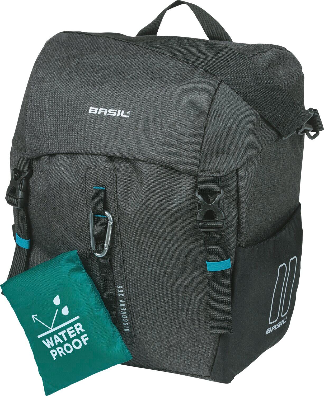 Torba Rowerowa Discovery 365D L 20 Liter 30 X 17 X 36 Cm - Czarna
