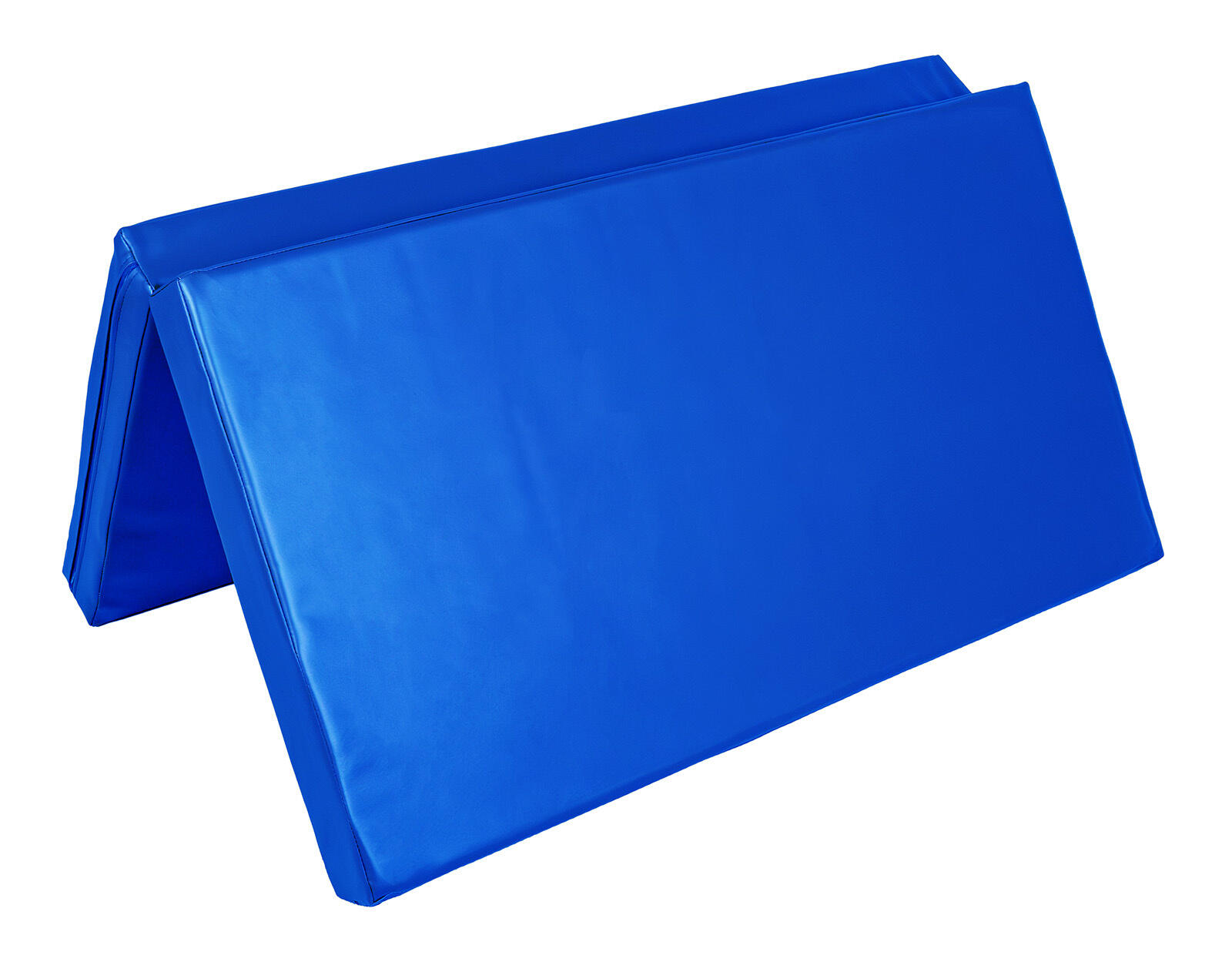 Materac dwuczęściowy z rzepami UNDERFIT 130 x 120 x 10 cm miękki niebieski