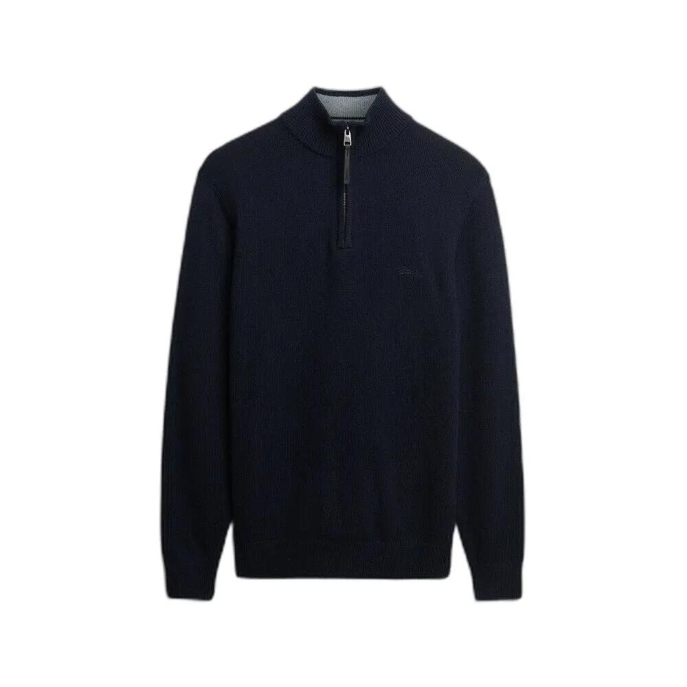 Sweter z wełny z kołnierzem typu stójka Superdry