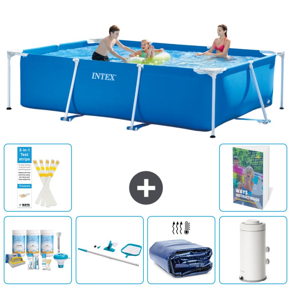 INTEX Basen ze stelażem Prostokątny - 300x200x75 cm - 7-częściowy S93