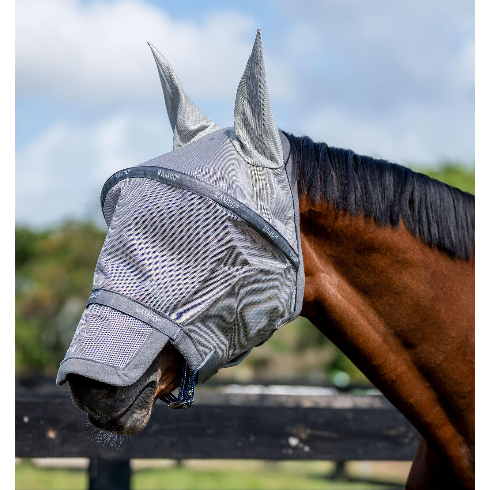 Maska na owady dla konia Horseware Rambo