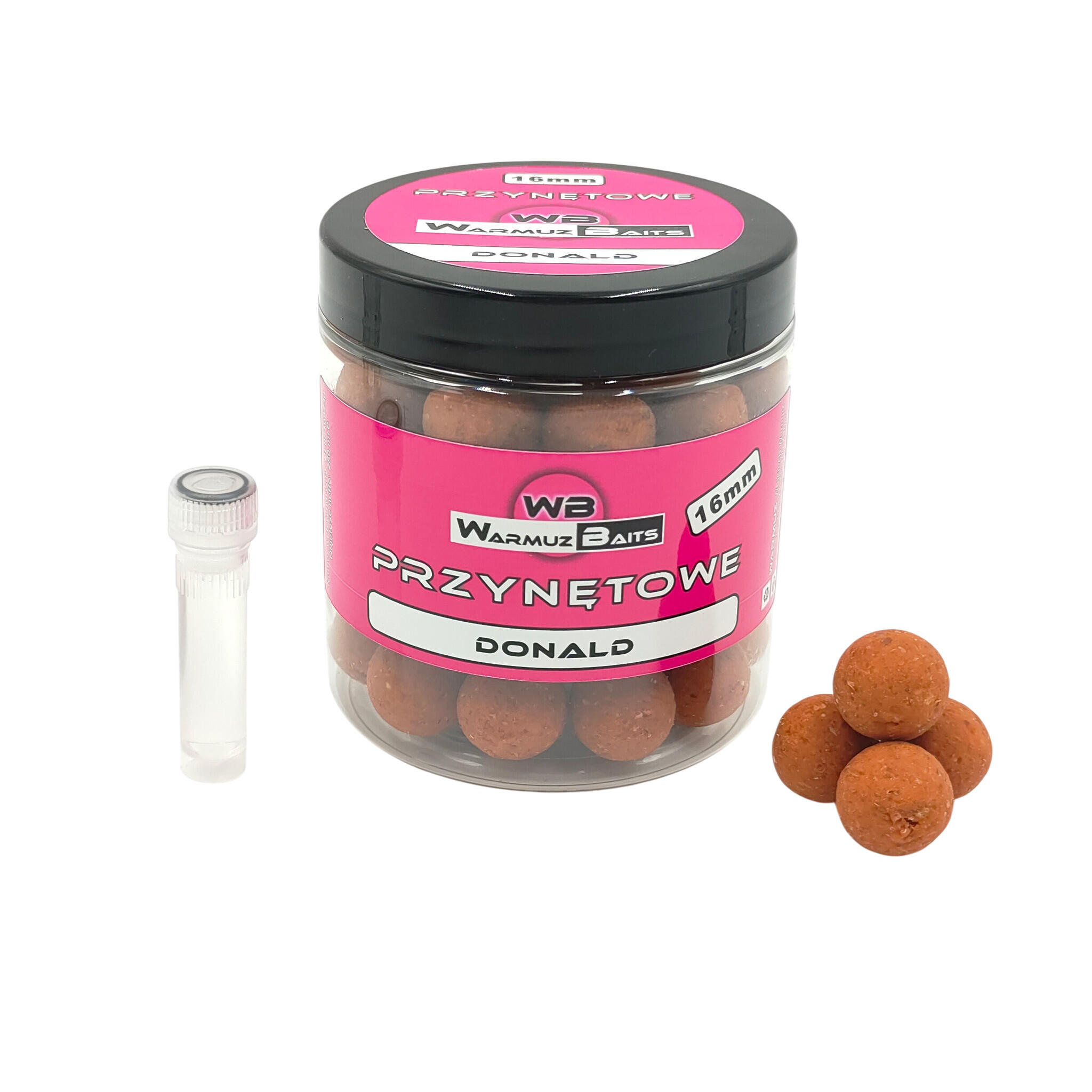Kulki przynętowe 16mm + dopalacz Warmuz Baits 250ml DONALD