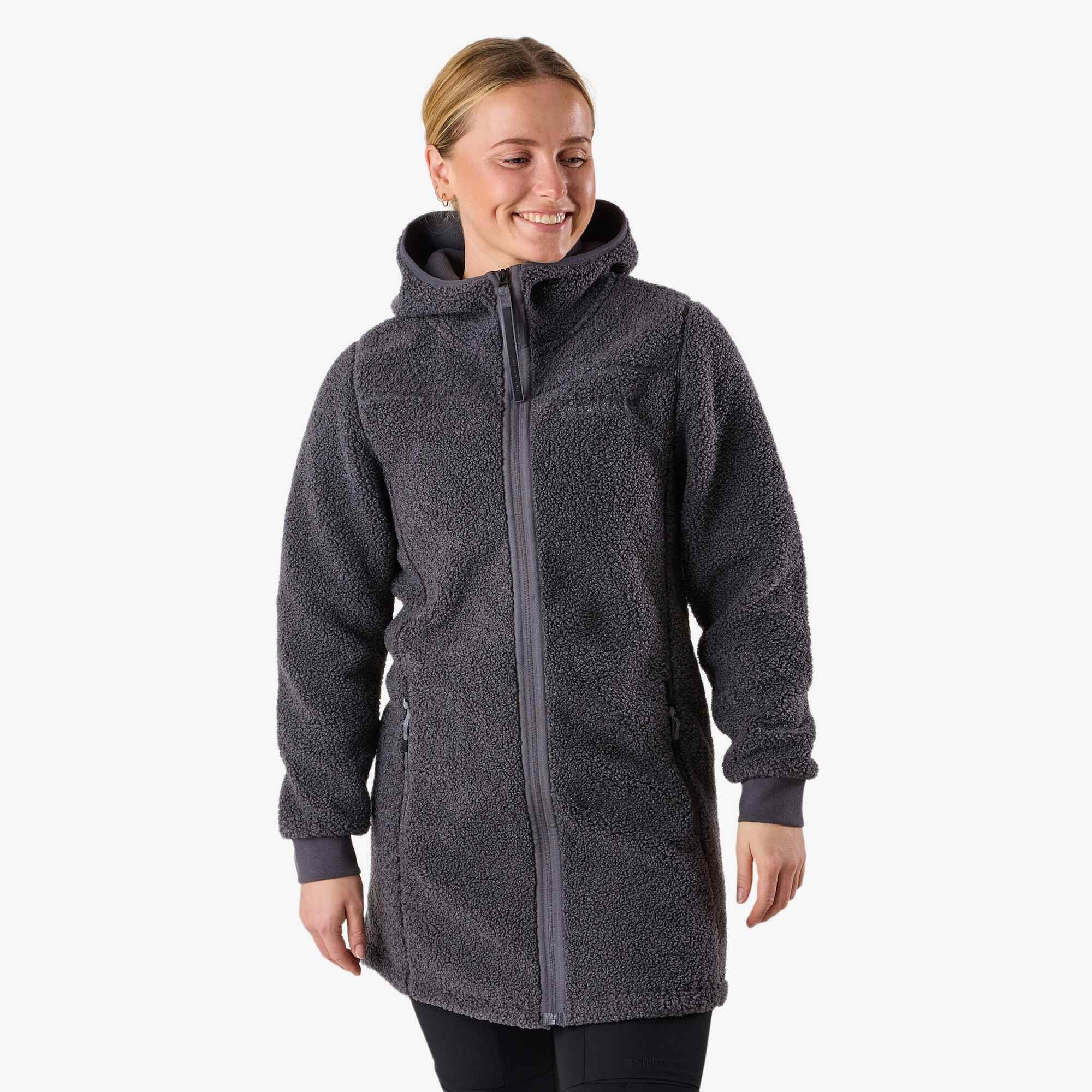 Bluza Polarowa Rozpinana Wędrówki Kobieta Lofoten Regularny Krój
