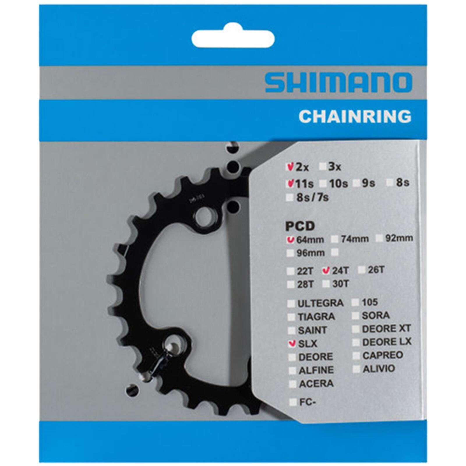 Tarcza Mechanizmu Korbowego 24T Slx Fc-M7000 2X11 Speed ​​- Czarna