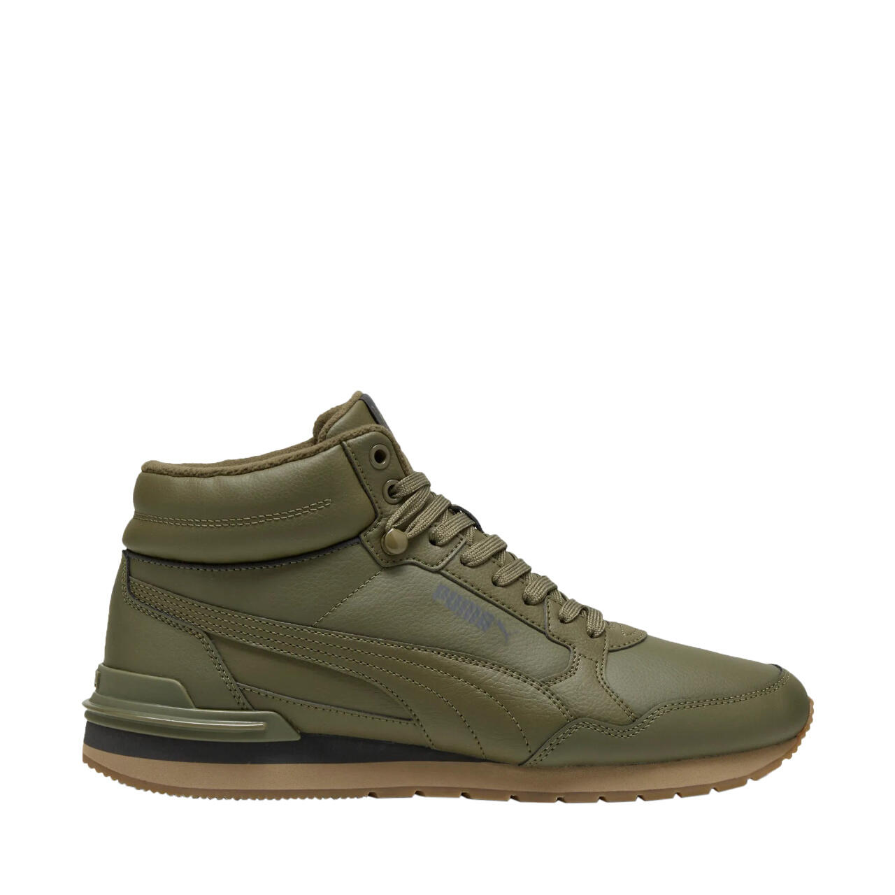 Buty Puma ST Runner v4 Mid, skóra ekologiczna, zielone
