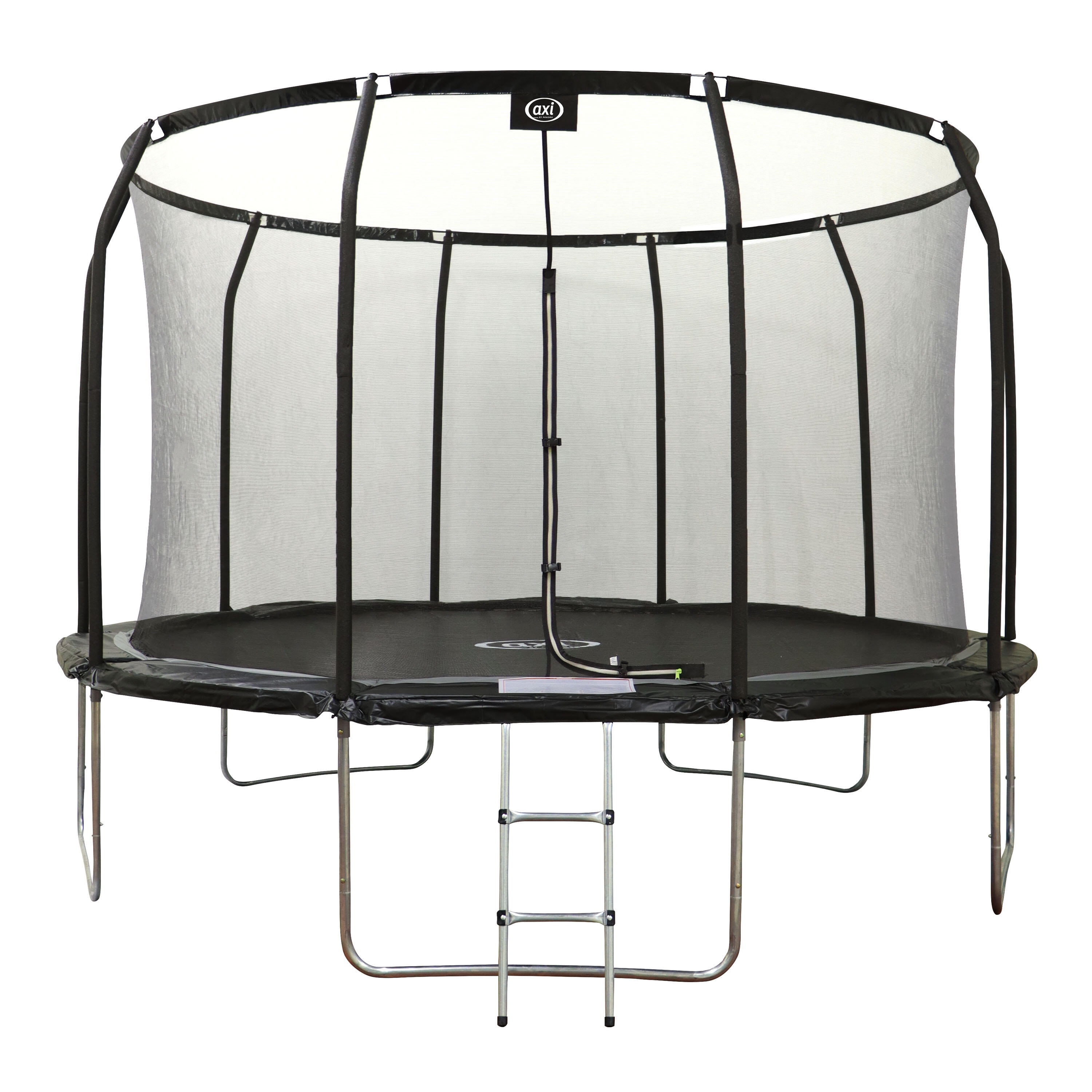 Trampolina Ø 366 cm - naziemna – AXI Houston – drabinka, siatka