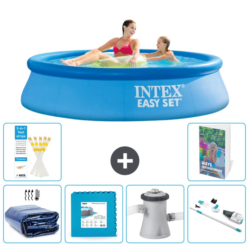 INTEX Basen Easy Set Okrągły - 244x61 cm - 7-częściowy S145