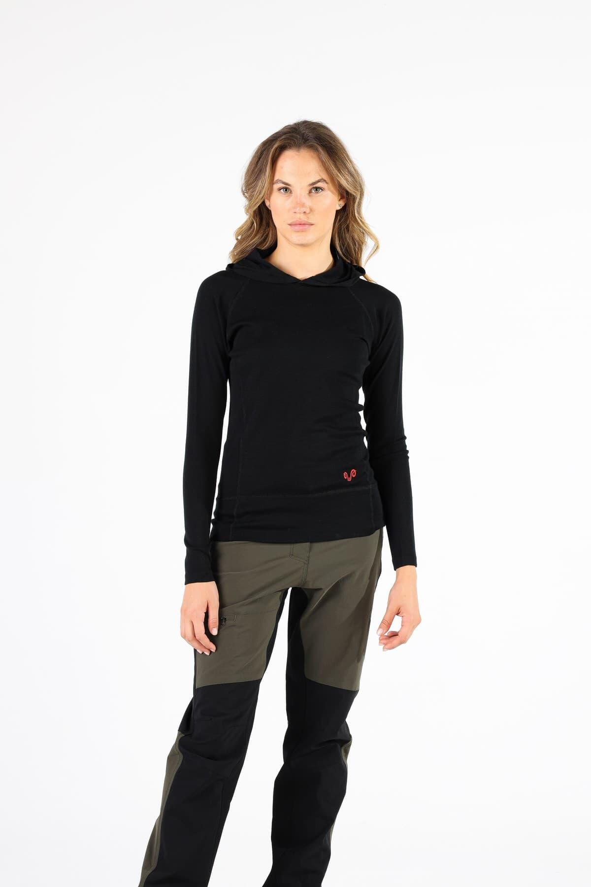 Sonatra - Koszulka z kapturem 100% wełna merino (195 g/m²)