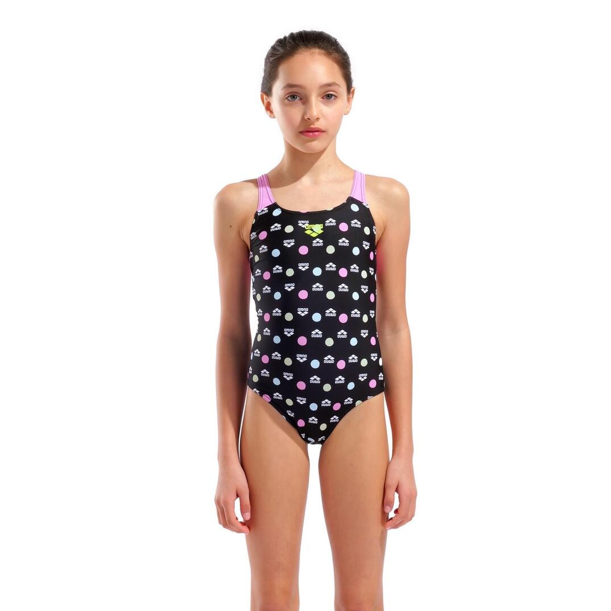 Strój Kąpielowy Dziewczęcy Arena Multiple Dot Swimsuit Swim