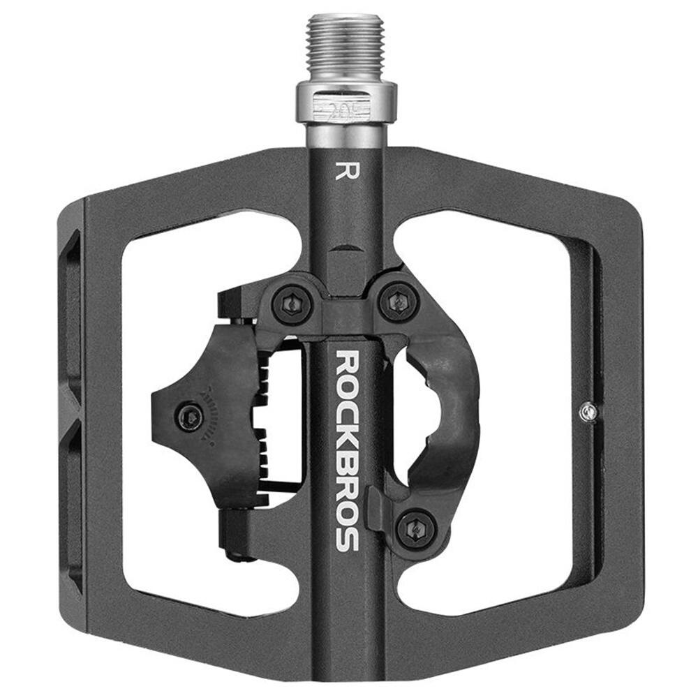 Pedały rowerowe Rockbros aluminium - łożyska maszynowe, gwint 9/16 SPD