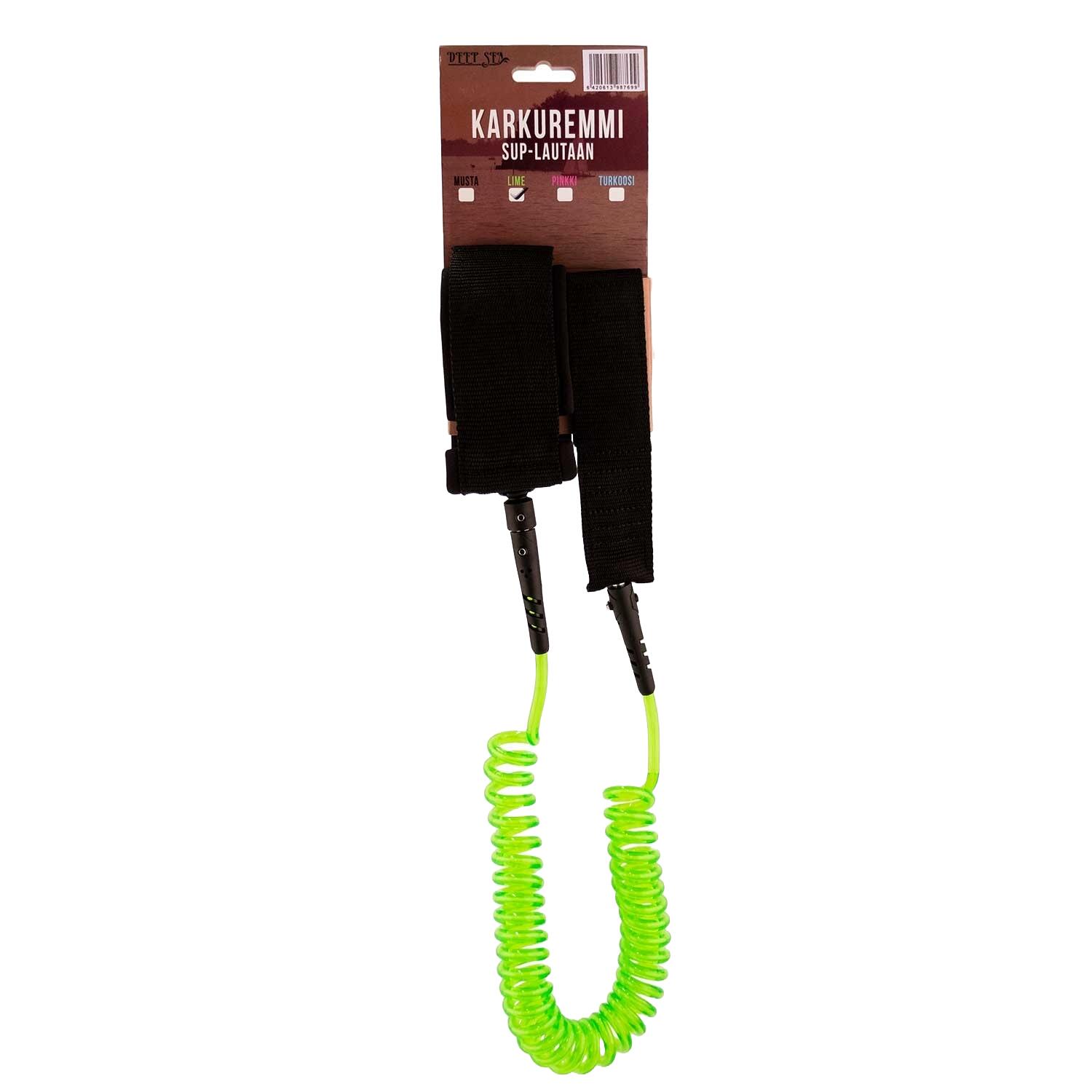 Deep Sea smycz do deski SUP - Limonkowy