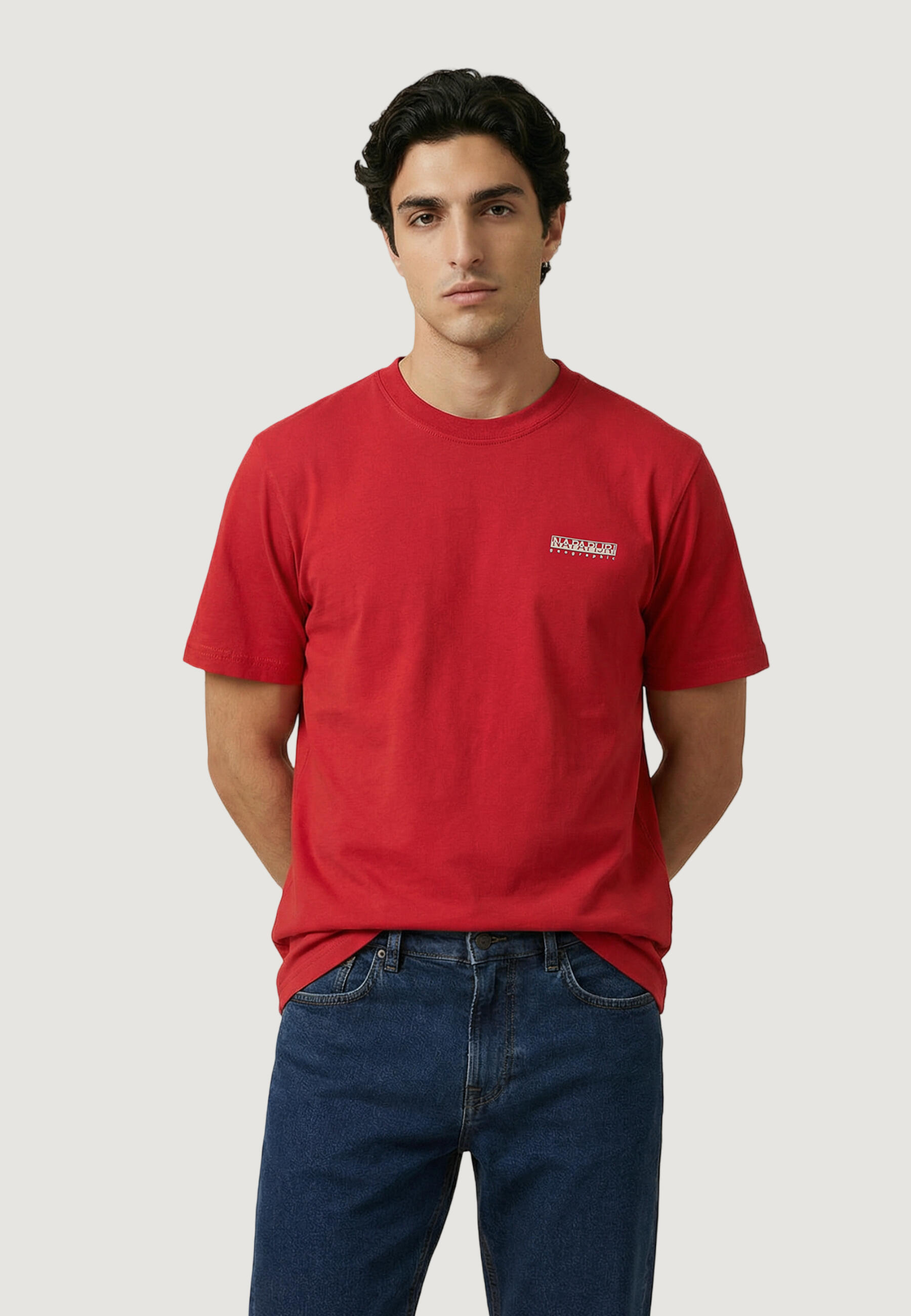 Koszulka crop top Mężczyzna NAPAPIJRI S-SMALL BOX SS