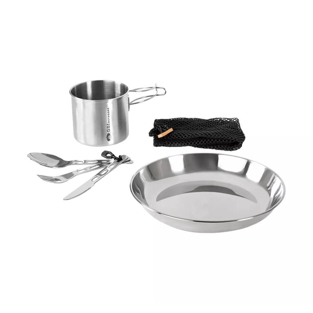 GSI Zestaw naczyń turystycznych Glacier Stainless 1 Person Set
