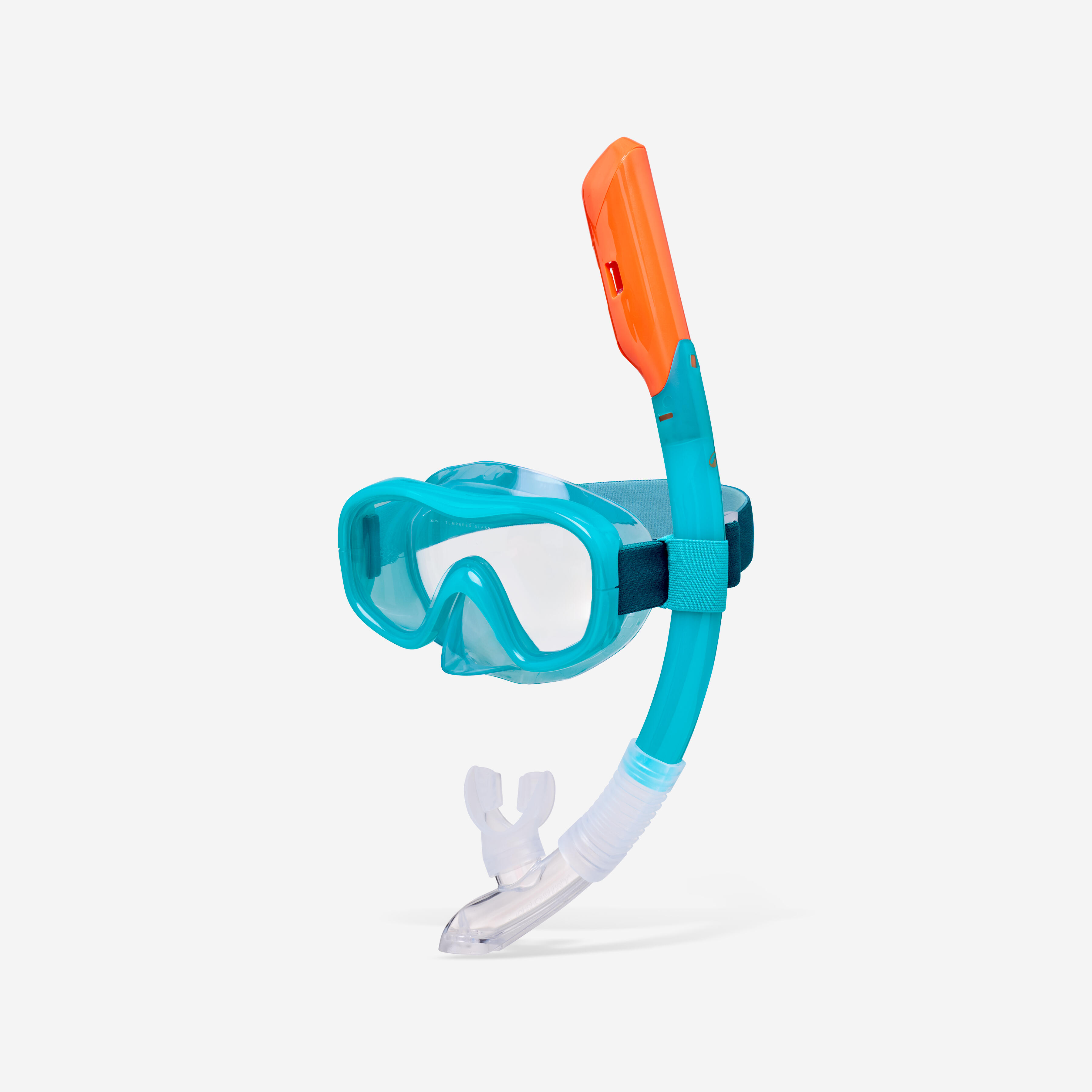 Zestaw do snorkelingu Decathlon 100 maska anty-fog Confort fajka Drytop