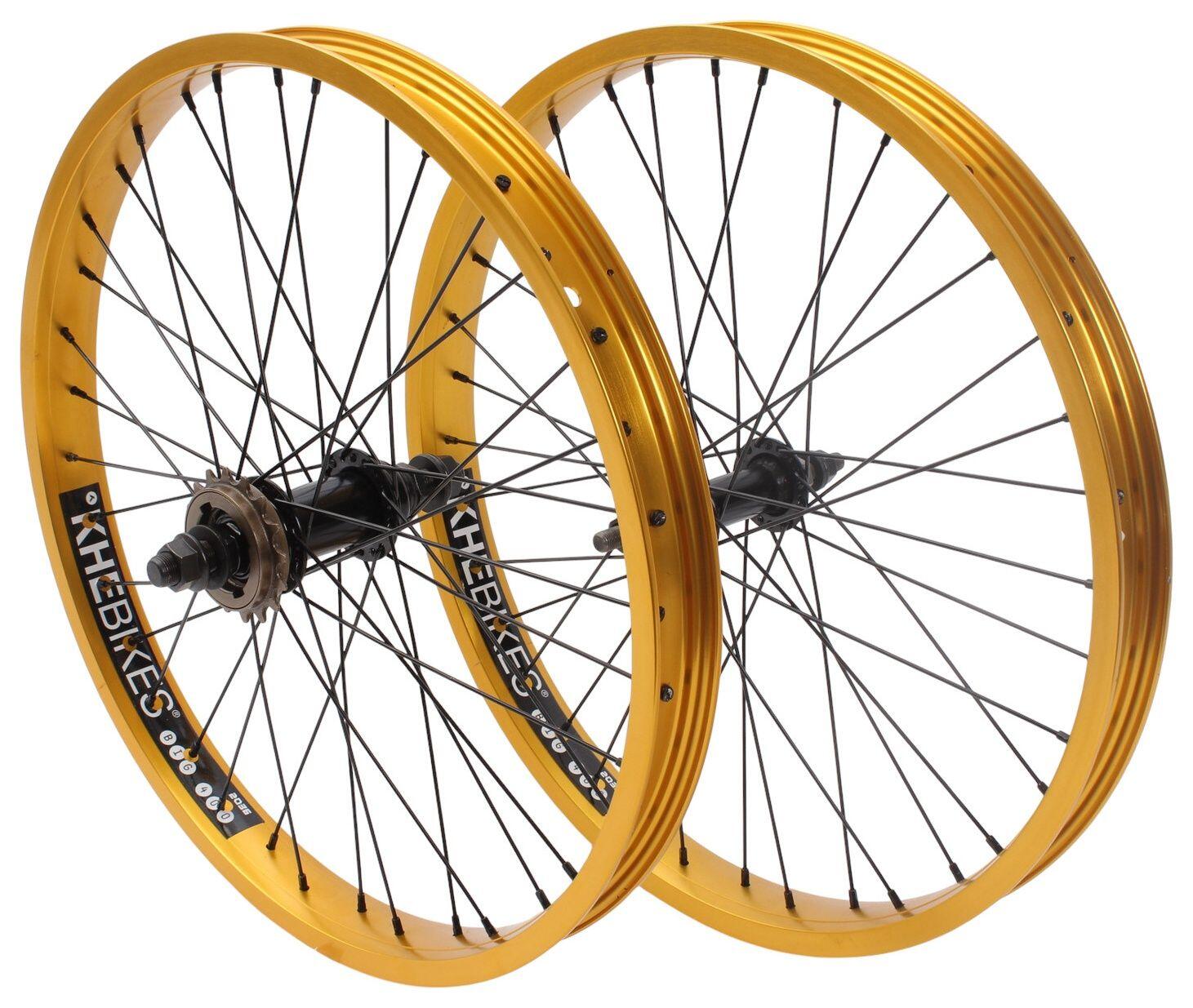 Zestaw kół BMX KHE PRISM 20 cali złoty