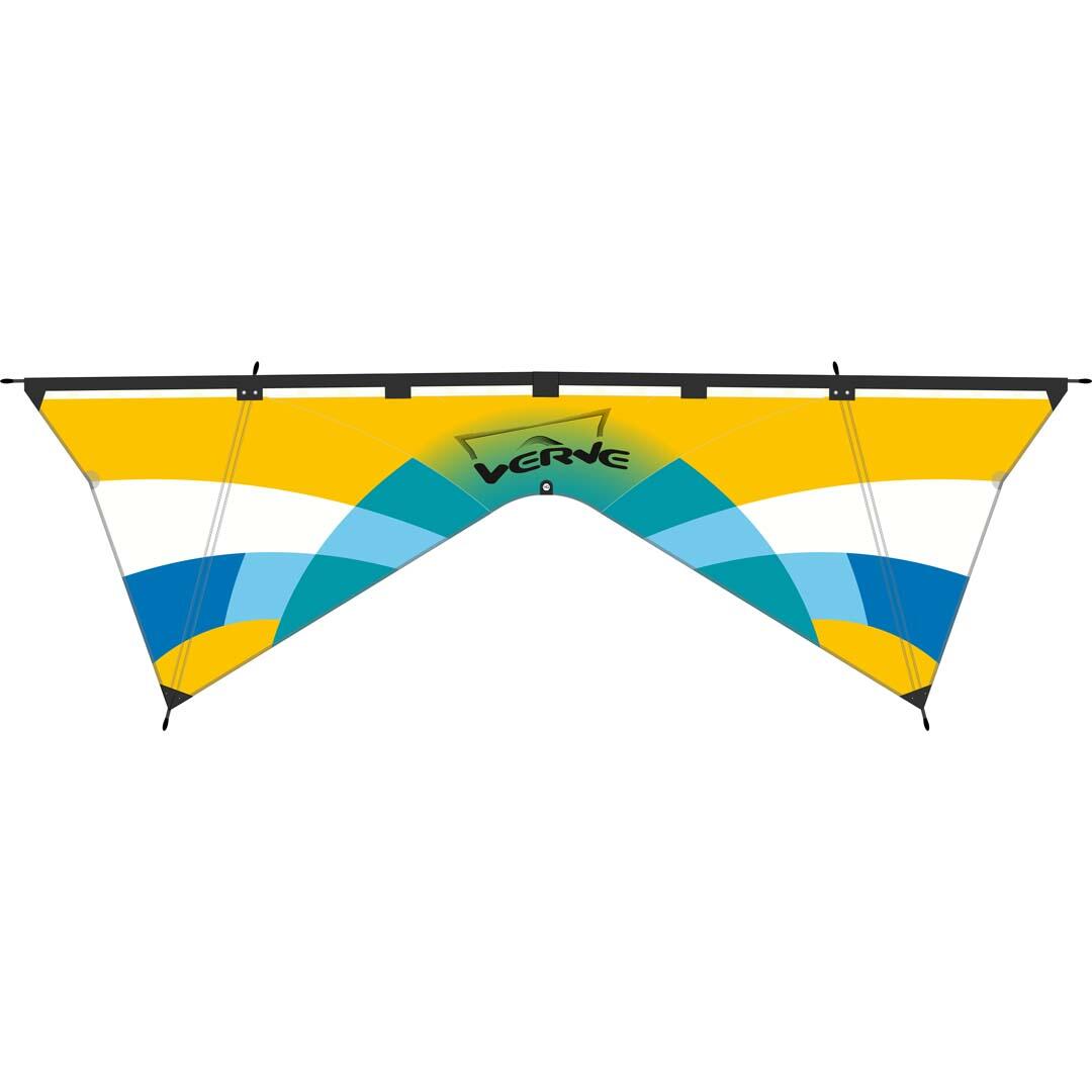 Latawiec akrobacyjny HQ Verve Aqua R2F 119393 Żółty 252 x 83 cm