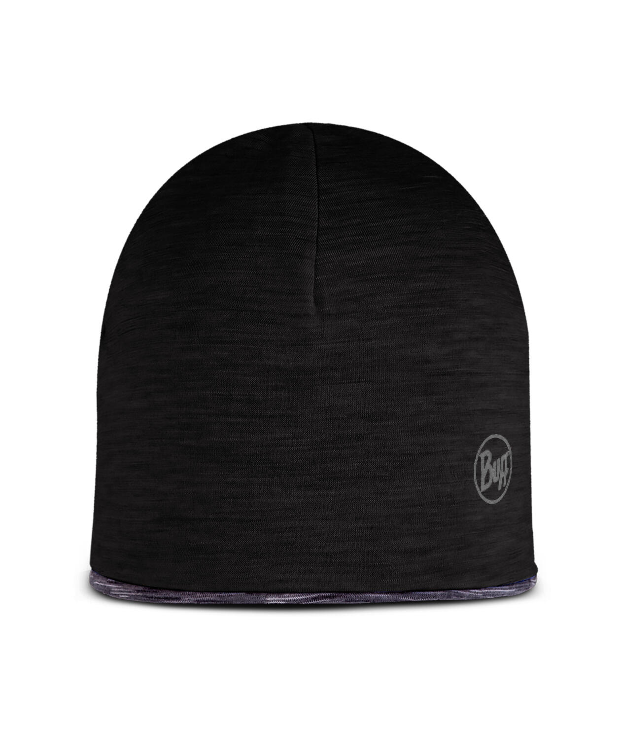 Czapka dziecięca Buff Lightweight Merino Wool Reversible Hat - black