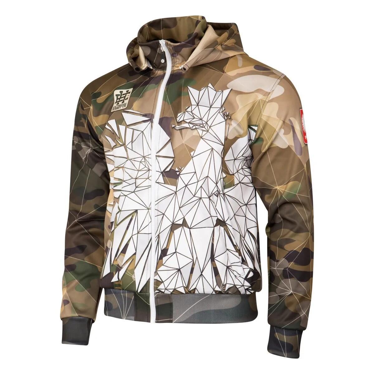 Bluza dziecięca sportowa rozpinana z kapturem EXTREME HOBBY POLSKA CAMO