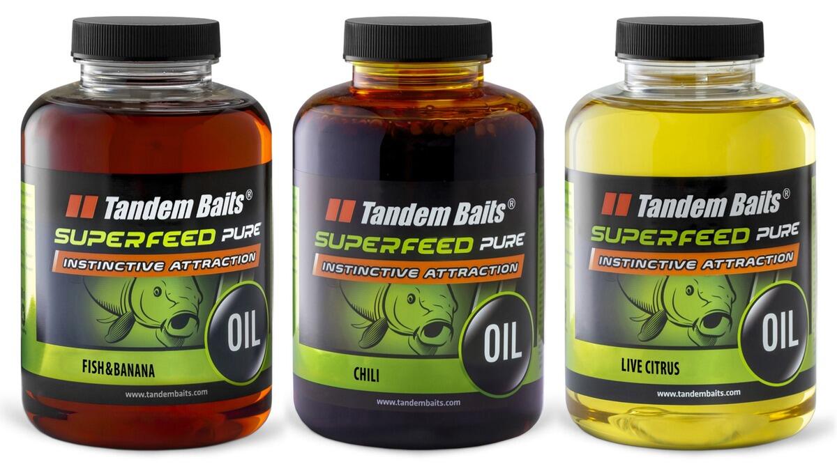 Olej wędkarski SuperFeed Pure zestaw owocowy – 3 sztuki