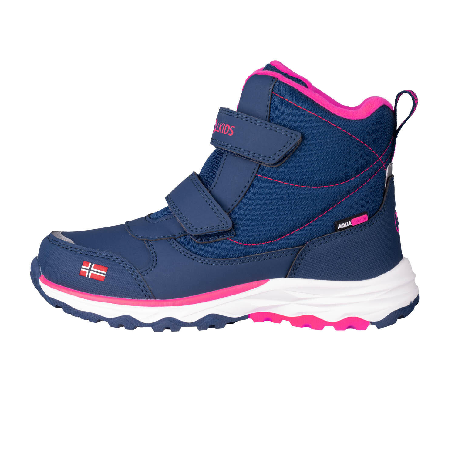 Buty zimowe Hafjell granatowe / różowe