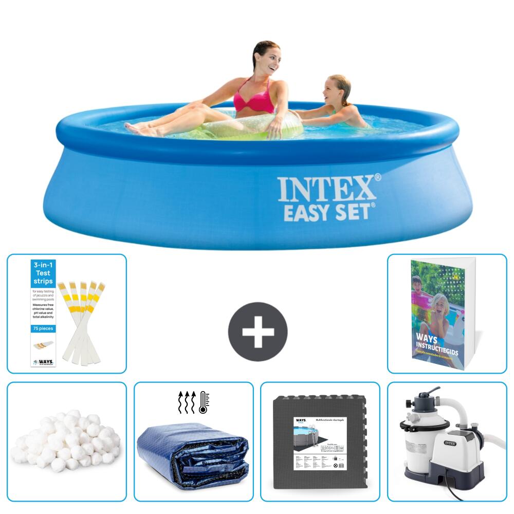 INTEX Basen Easy Set Okrągły - 244x61 cm - 7-częściowy S31