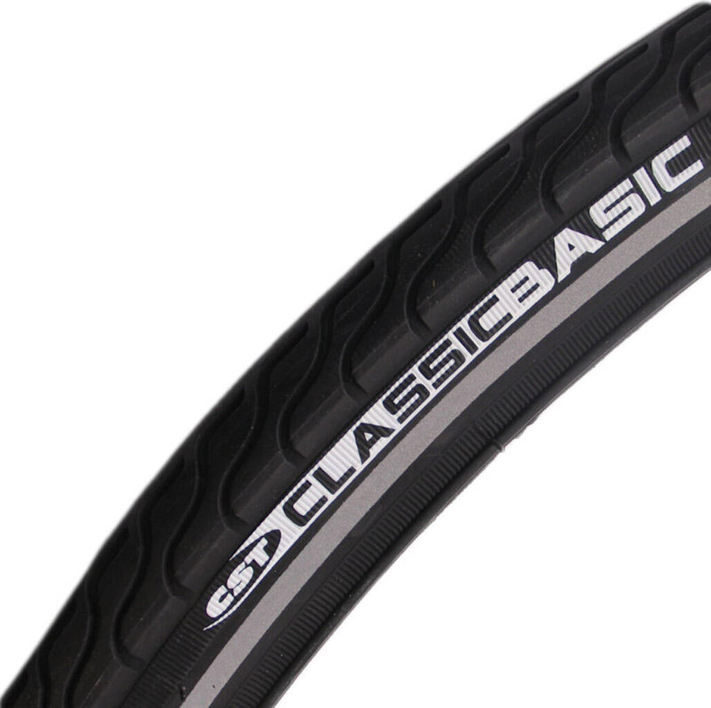 Opona Basic 26 X 1 3/8 / 37-590 Mm - Czarna Z Refleksami