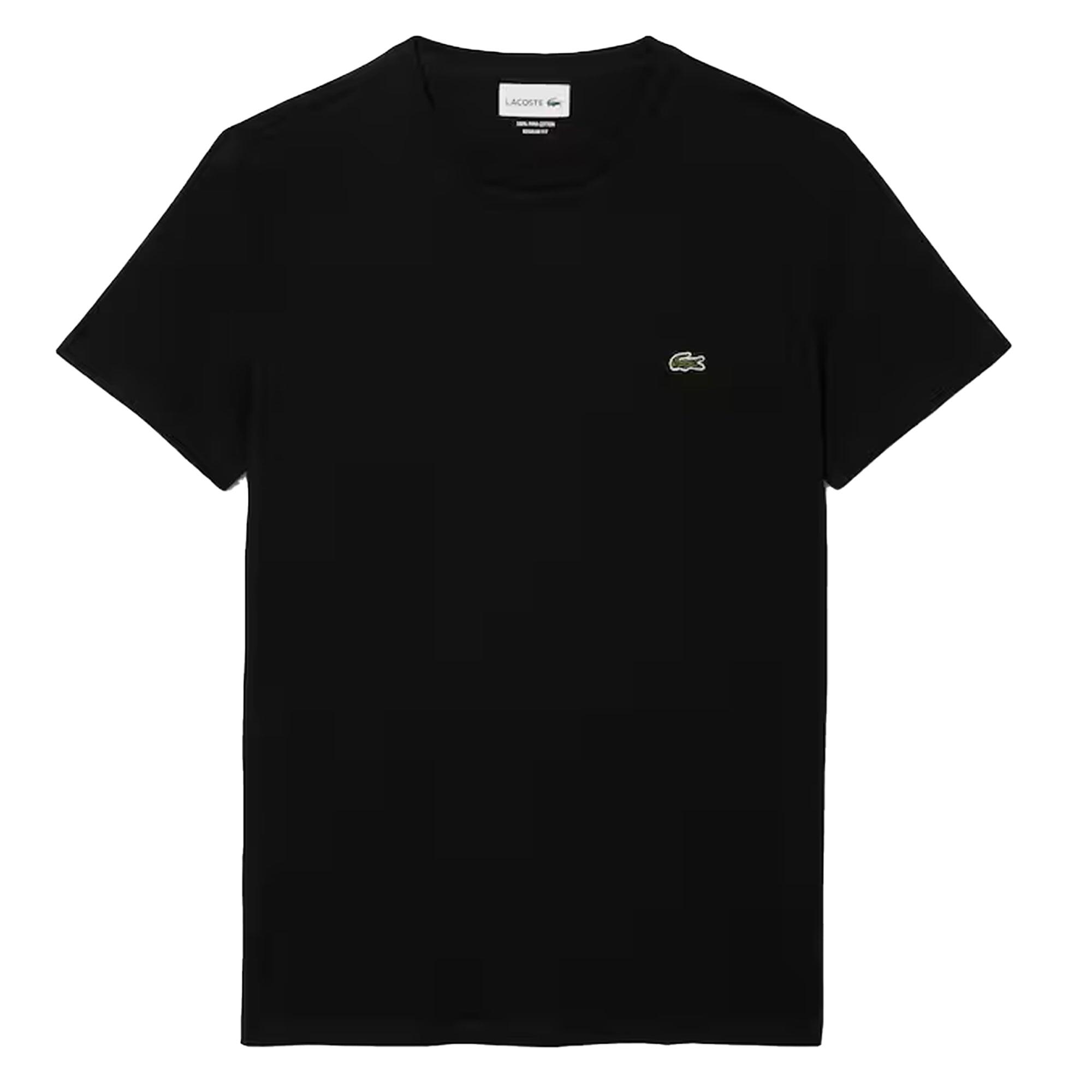 Koszulka Lacoste Czarna Regular Fit Męska