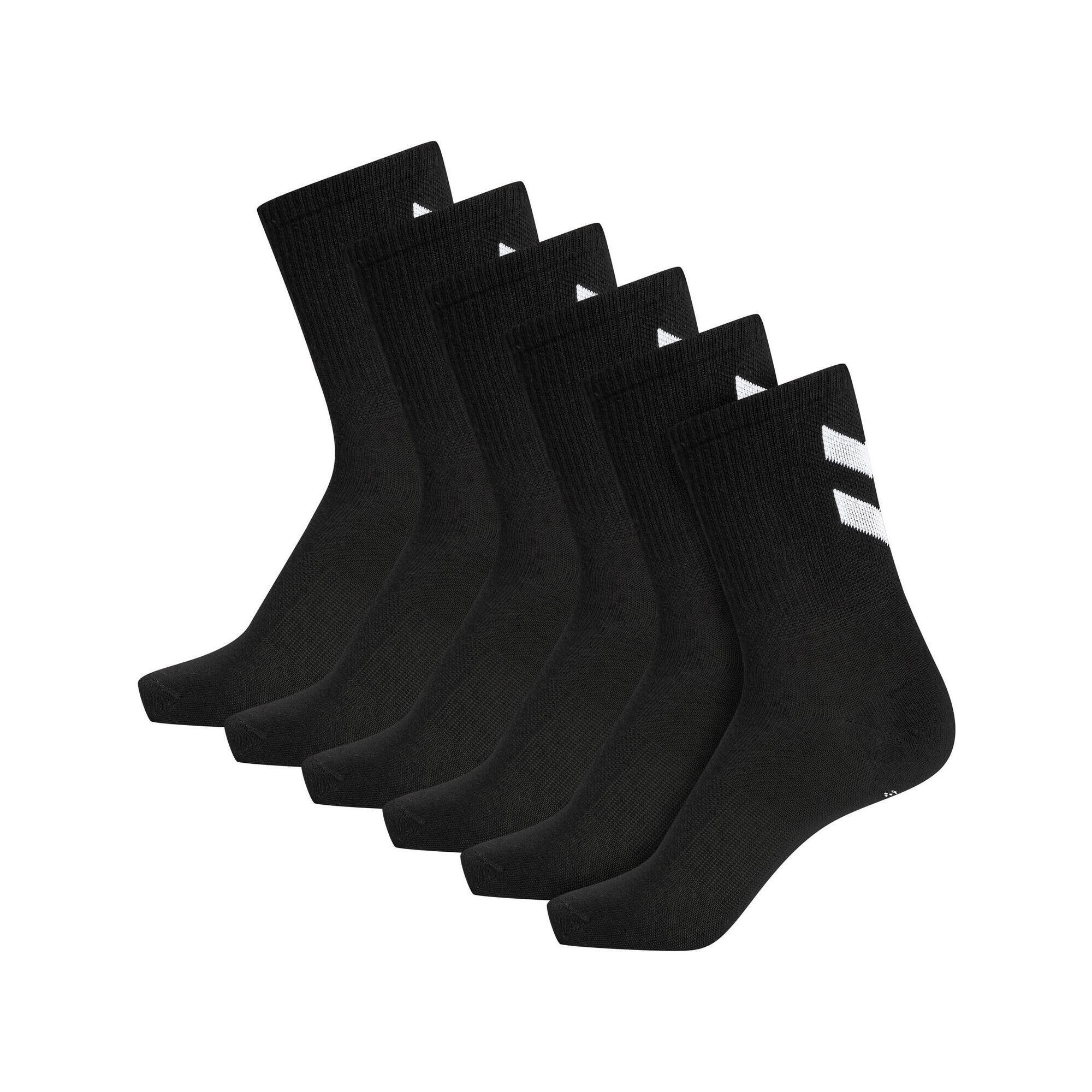 Skarpetki czarne Hummel hmlCHEVRON 6-PACK SOCKS uniwersalne