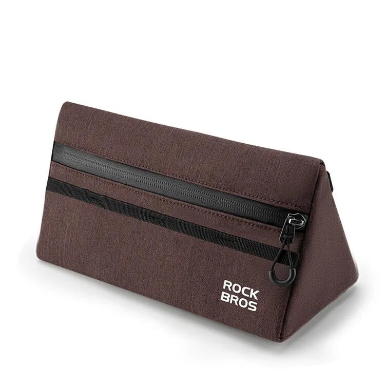 Torba na kierownicę roweru 1,3L, etui do przechowywania - Brązowa