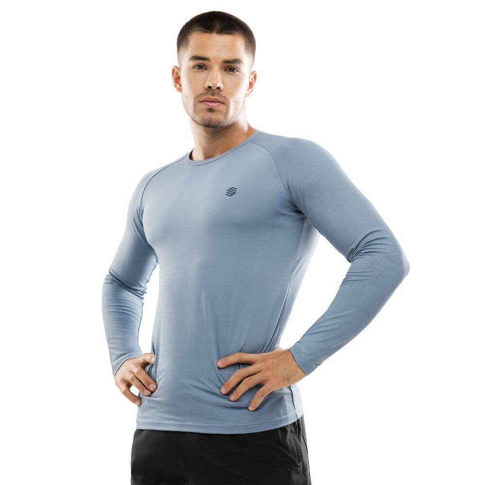 Męska koszulka treningowa z długim rękawem Fitness Siroko Aqua