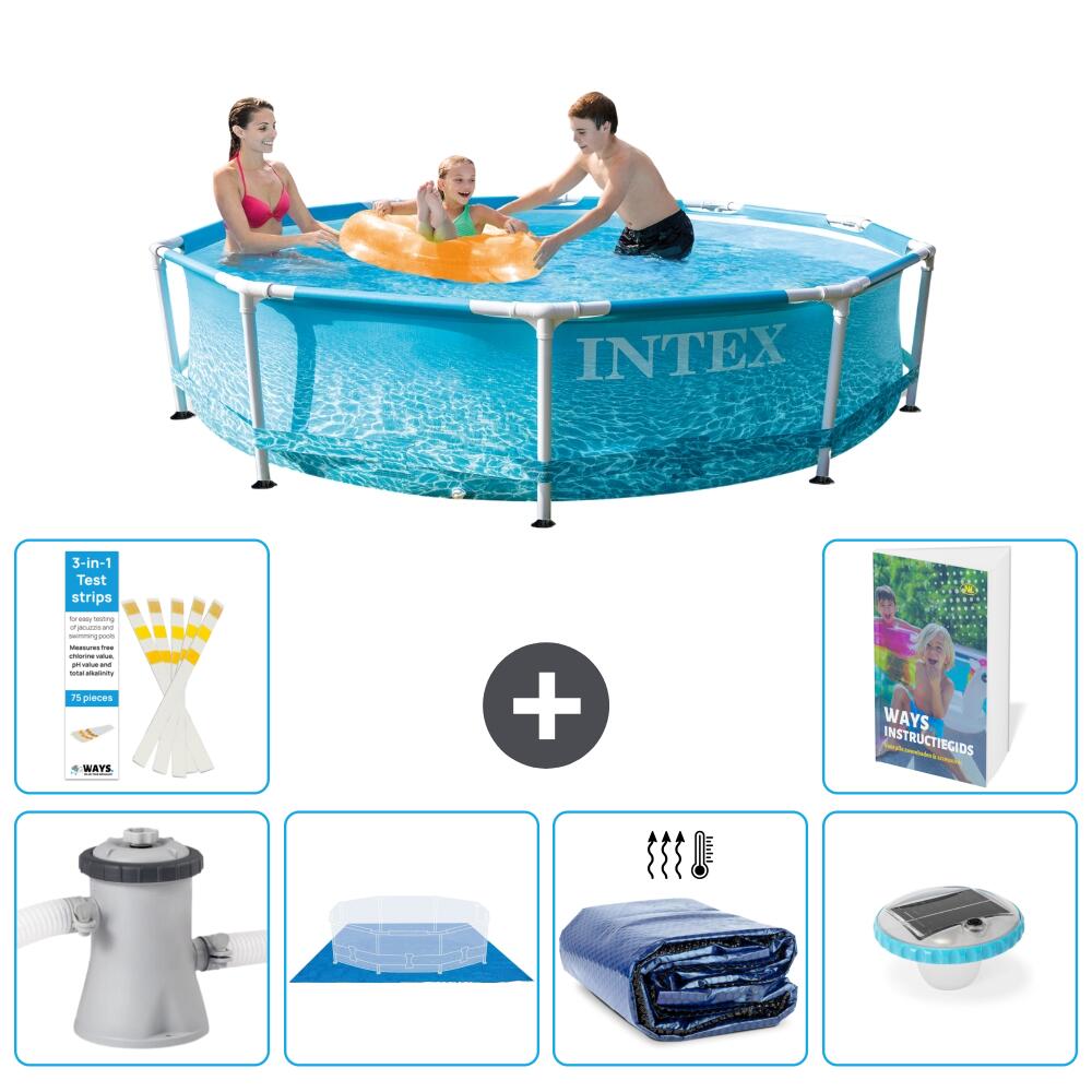 INTEX Basen ze stelażem Okrągły - 305x76 cm - 7-częściowy S272