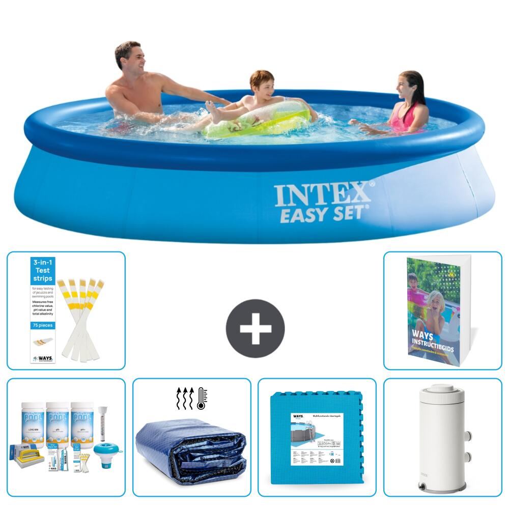 INTEX Basen Easy Set Okrągły - 366x76 cm - 7-częściowy S14