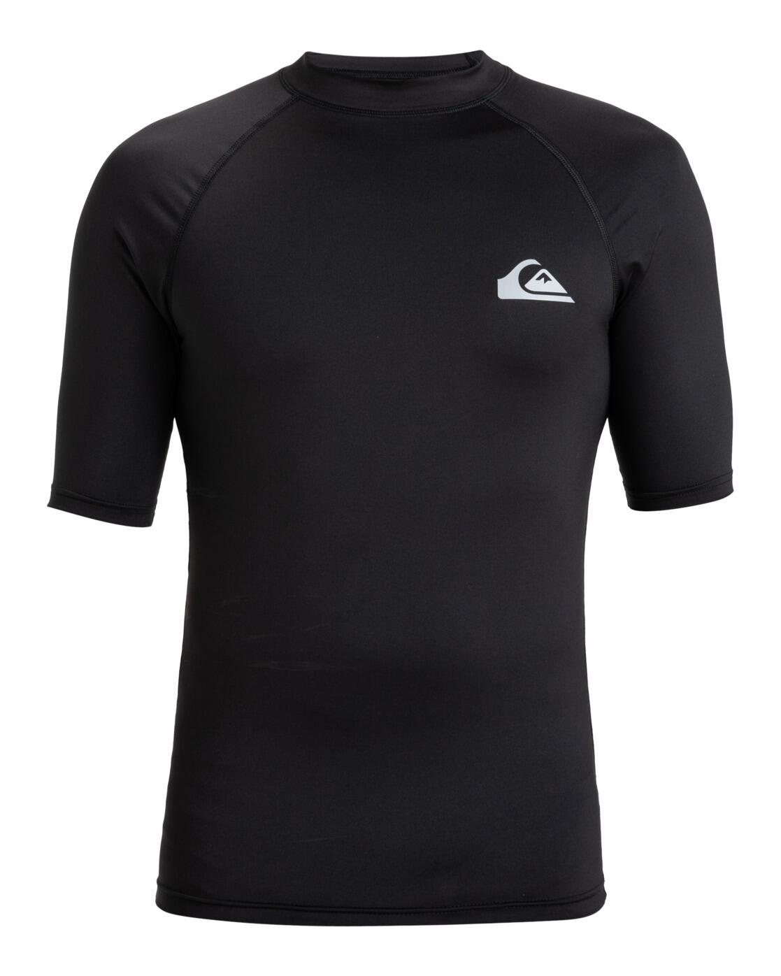Koszulka surf UPF 50 z krótkim rękawem dla Mężczyzn EVERYDAY Czarny