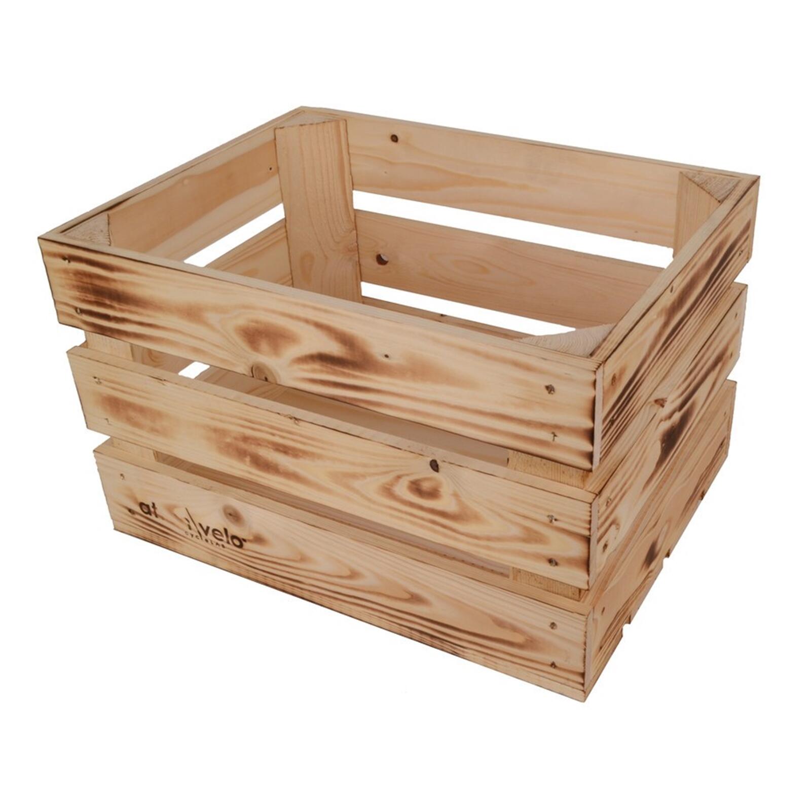 Kosz drewniany Woody Fruit, naturalny 39x24x29cm