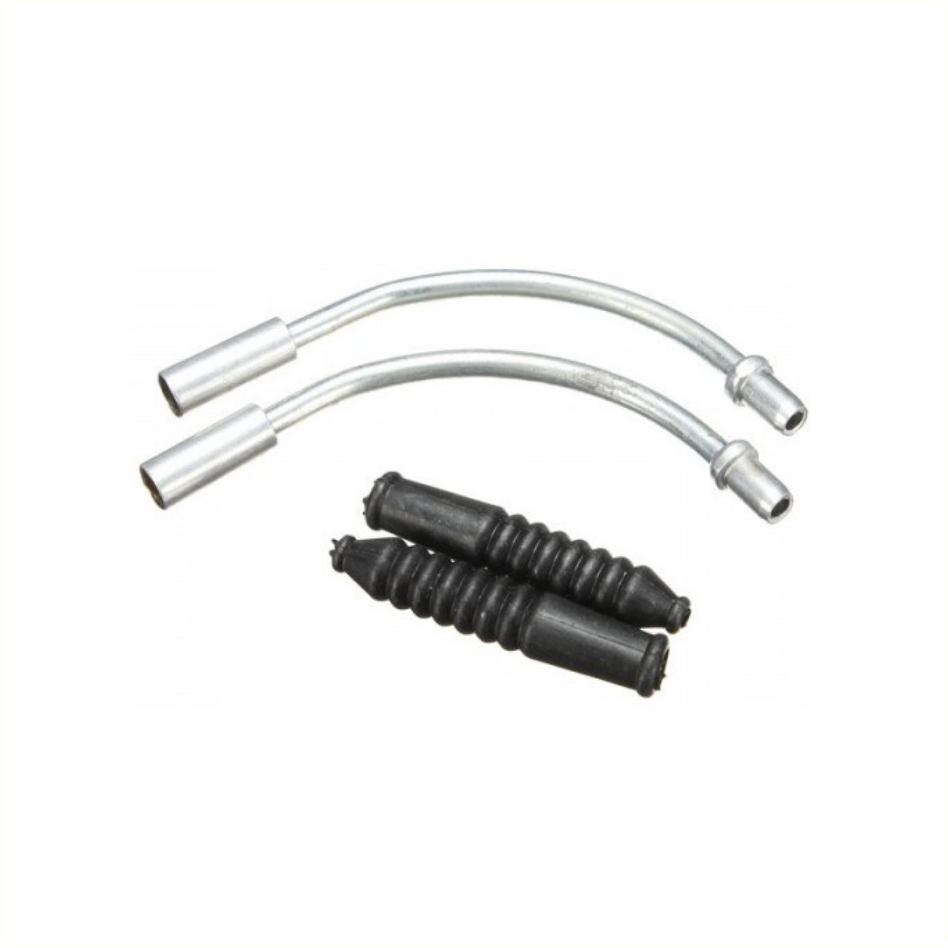 Bofix zgięcia kabla V-brake 90° z gumkami 6 szt srebrne