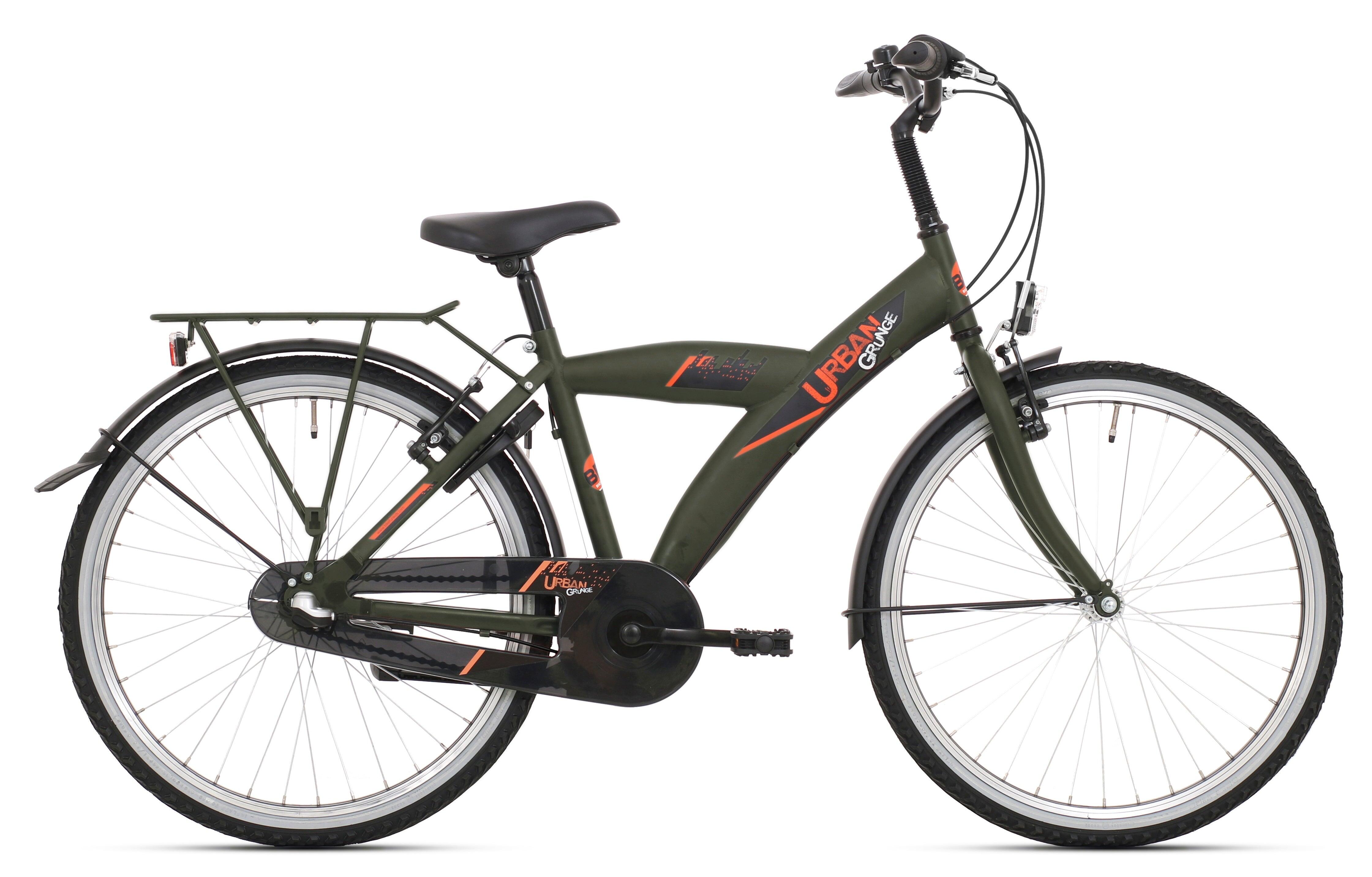 Bikefun Urban 26 rower dziecięcy 3-biegowy Mat Green