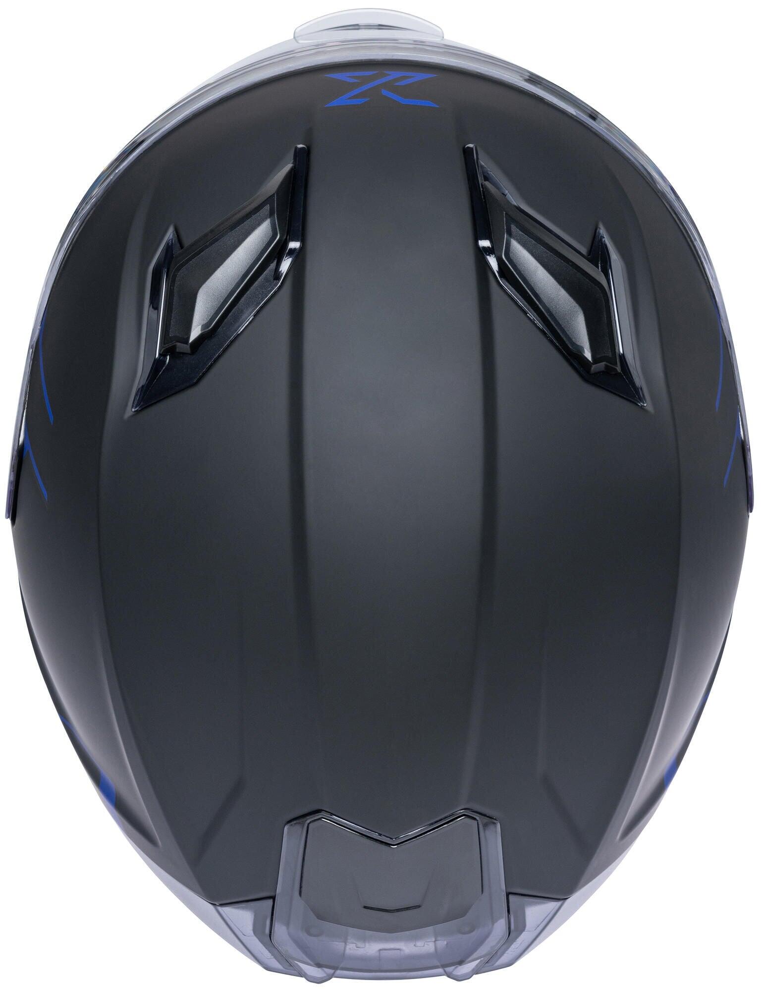 Kask integralny SPEC-X SX-82.03/R2 Stinger - czarny mat/niebieski, rozmiar S