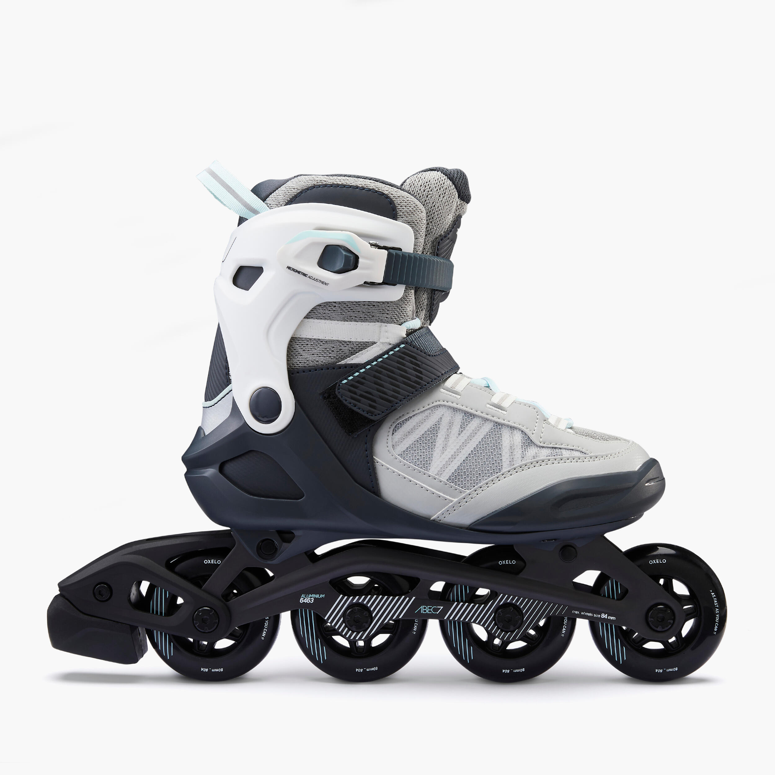 Rolki fitness dla dorosłych FIT500 Ice Grey