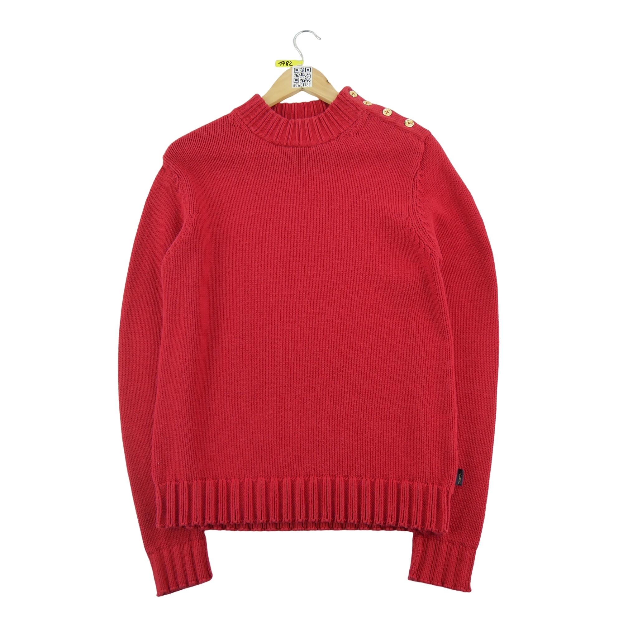 Damski czerwony sweter