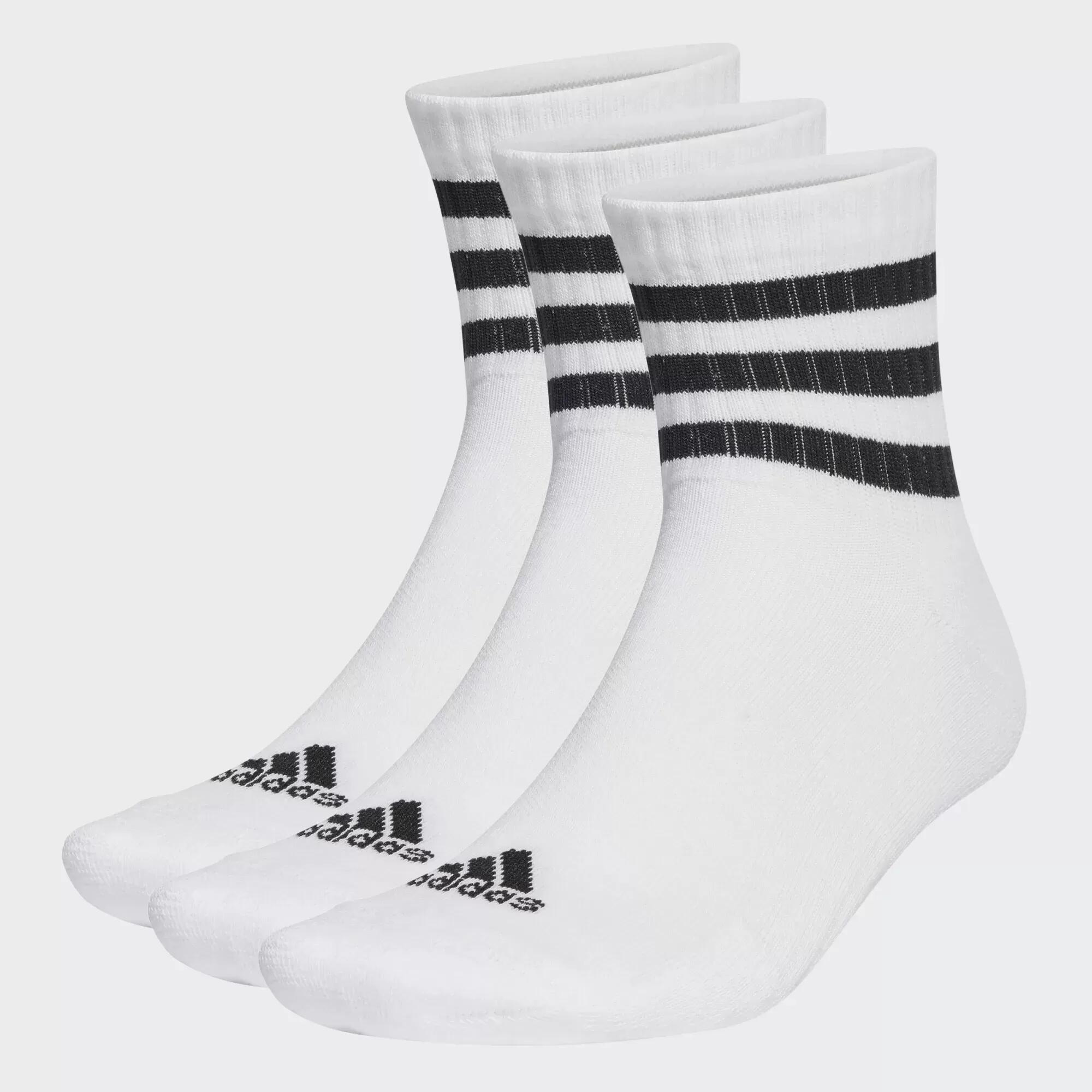 Skarpety adidas 3-Stripes Cushioned Sportswear Mid-Cut Socks 3P
