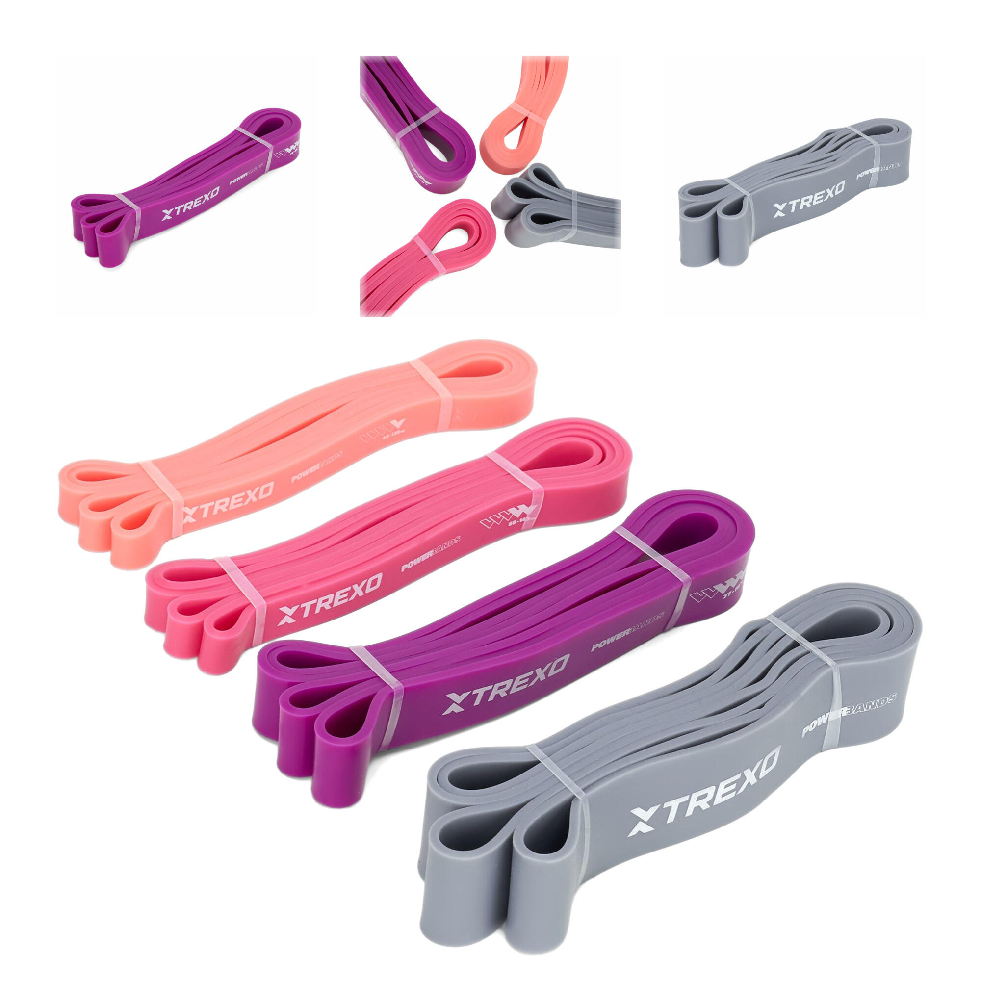 Zestaw gum oporowych XTREXO TXO-B4Z046-ALL