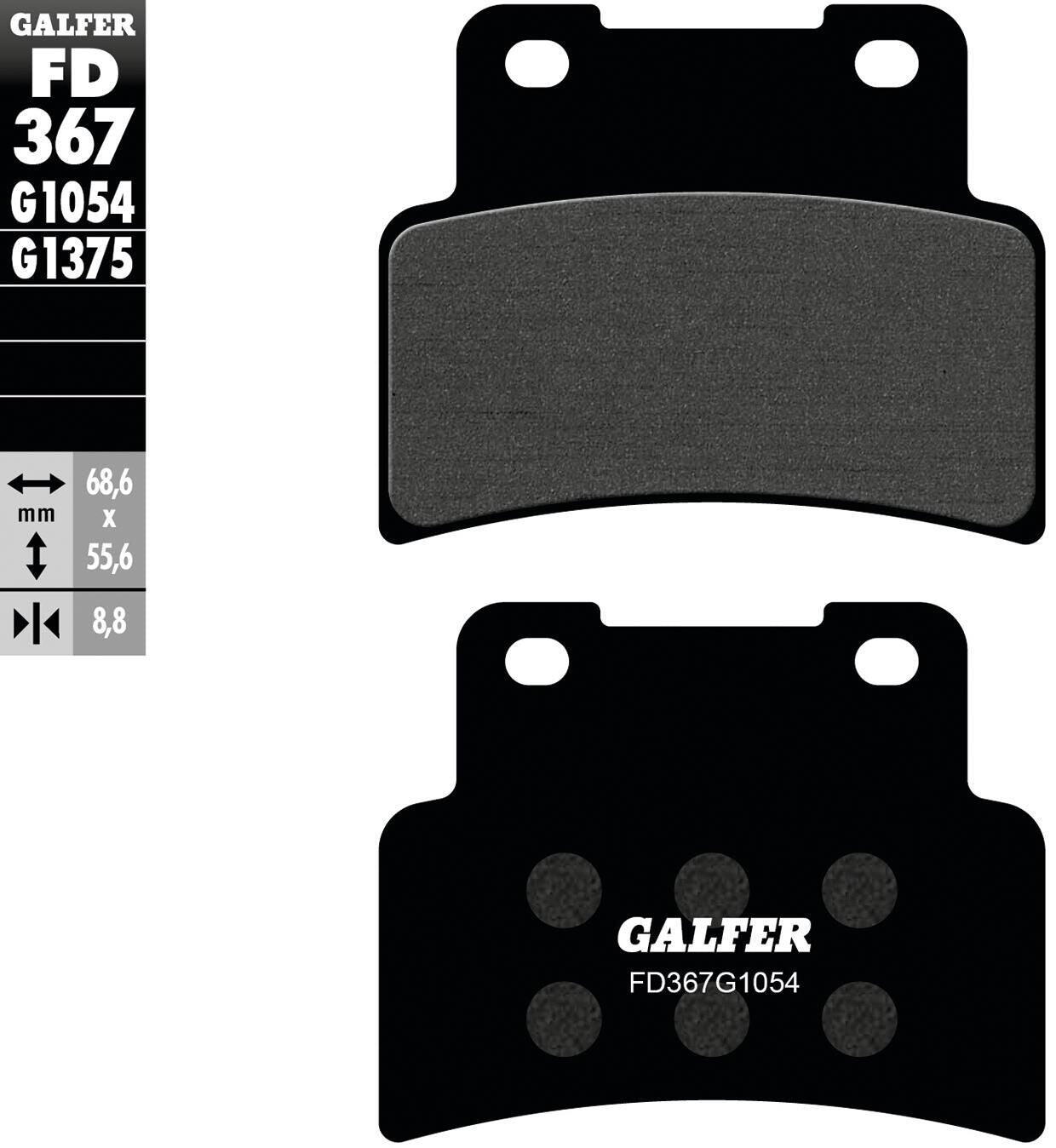 Klocki hamulcowe GALFER FD367 (G1054) Organic Street